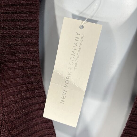 SOHO NEW YORK AND COMPANY SWEATER TOP WOMENS MEDIUM RED 3/4 SLEEVE NWT NEW - Picture 6 of 13